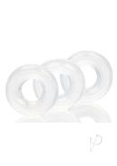 Stacker Rings Silicone Cock Rings 3 Piece - Clear
