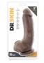 Dr. Skin Silver Collection Mr. Mayor Dildo With Balls And Suction Cup 9in - Chocolate