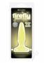 Firefly Pleasure Plug Mini Butt Plug Glow In The Dark - Yellow